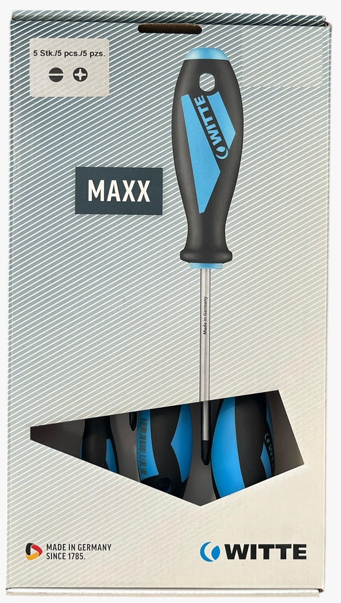 Juego de Desarmadores Plano/Cruz 1-2, 5pz